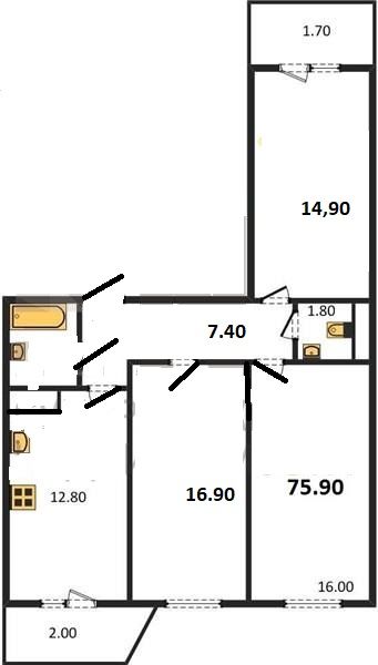 Продажа 3-комнатной новостройки, Владимир, Северная ул,  2А