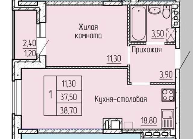 Продажа 1-комнатной квартиры, Батайск, Горького ул