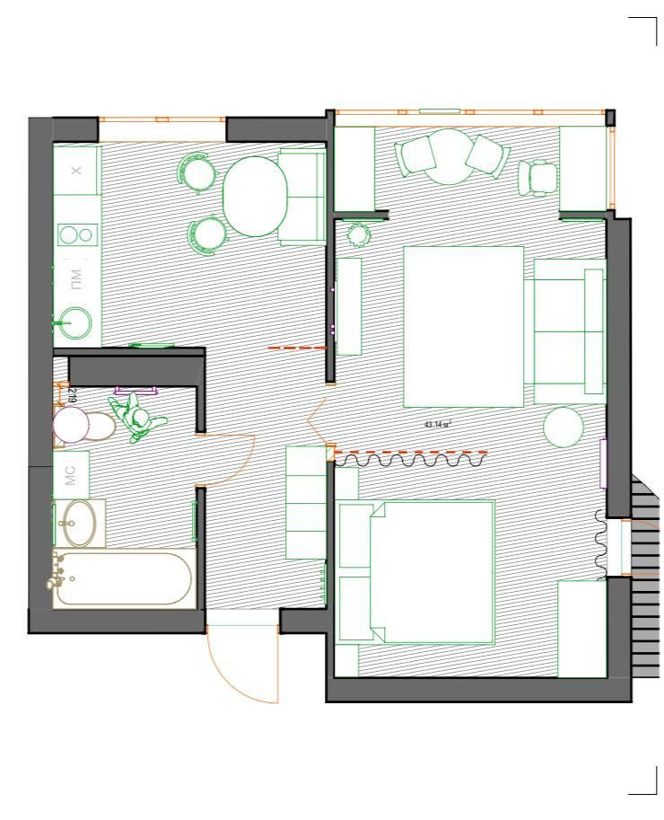 Продажа 1-комнатной квартиры, Пятигорск, Первомайская ул,  2к2