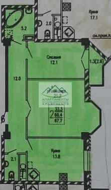 Продажа 2-комнатной квартиры, Пятигорск, Пестова ул,  3