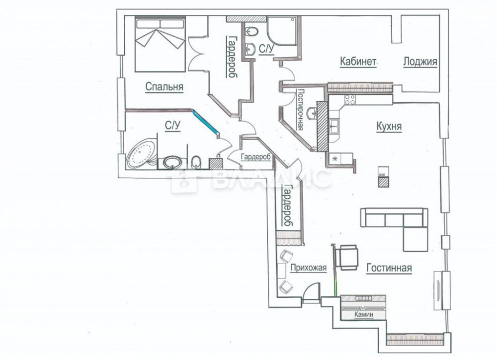 Аренда 3-комнатной квартиры, Москва, Трубниковский пер, 13С1 Аренда 3-комнатной квартиры, Москва, Трубниковский пер, 13С1