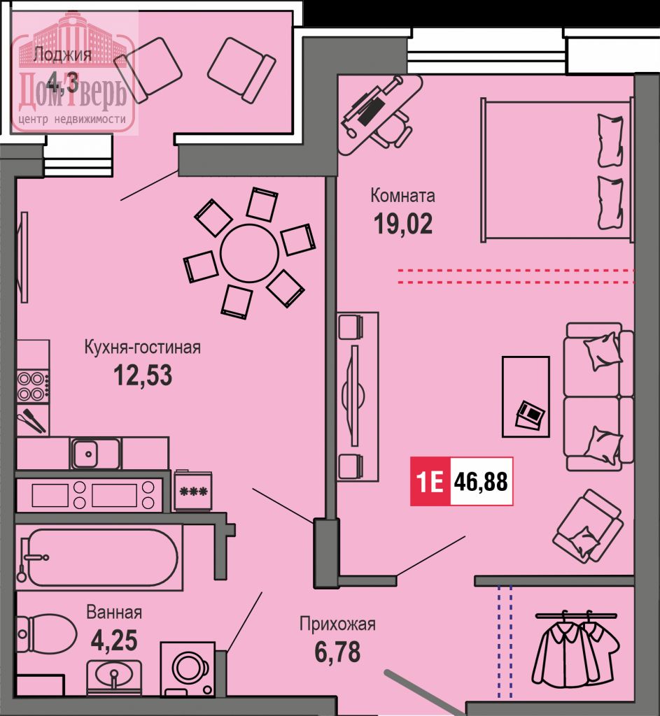 Продажа 1-комнатной новостройки, Тверь, Складская ул