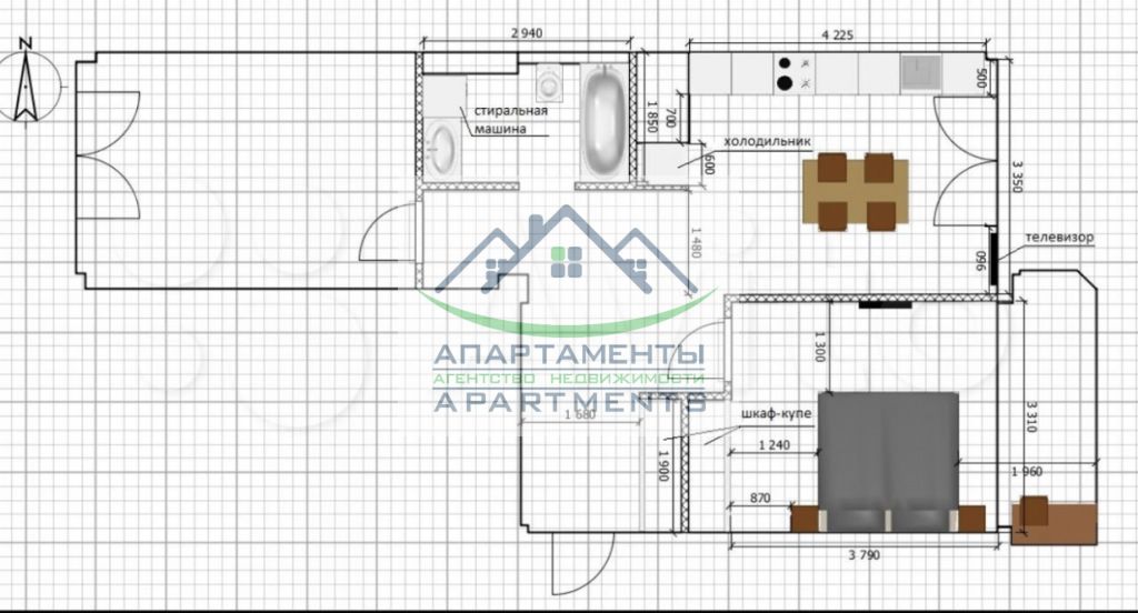 Продажа 2-комнатной квартиры, Пятигорск, Березовый пер,  13к1