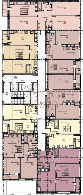 Продажа 3-комнатной новостройки, Тверь, Сергея Лоскутова ул,  2