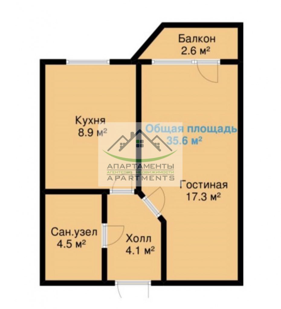 Продажа 1-комнатной квартиры, Пятигорск, Адмиральского ул,  1