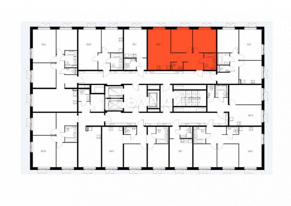Продажа 2-комнатной новостройки, Москва, квартал № 100, 3С1 Продажа 2-комнатной новостройки, Москва, квартал № 100, 3С1