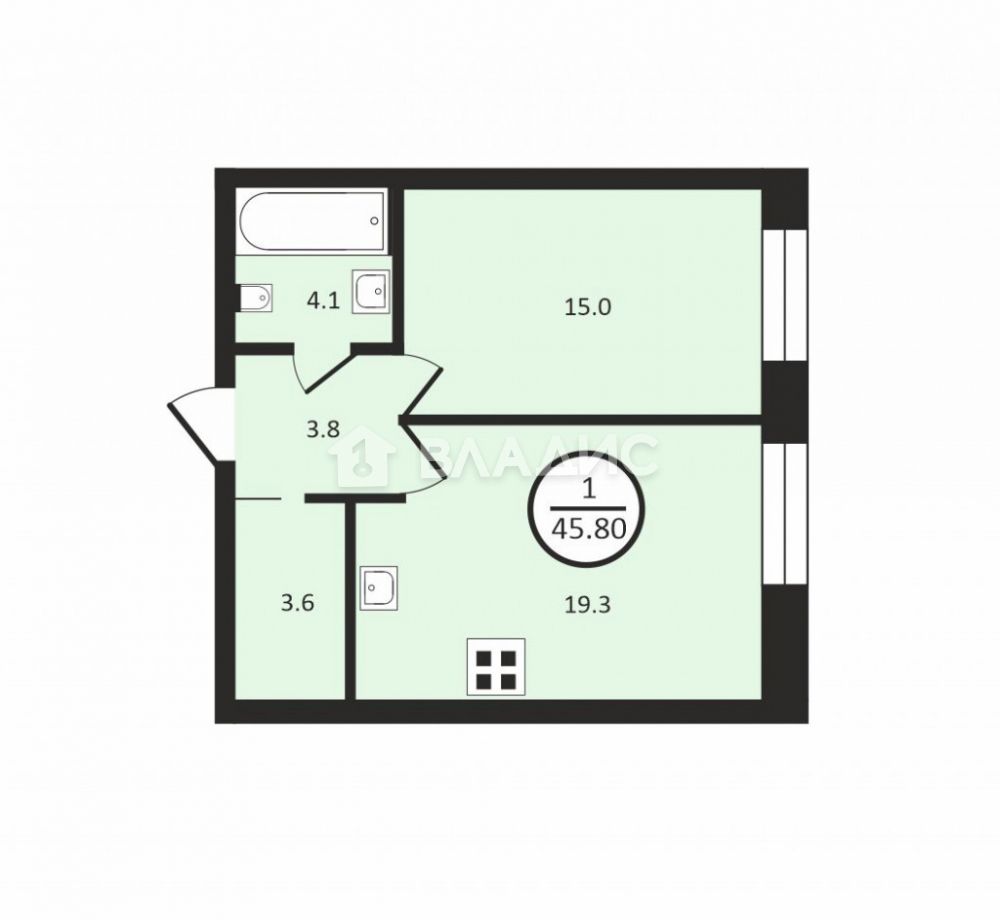 Продажа 1-комнатной новостройки, Москва, Проектируемый проезд Продажа 1-комнатной новостройки, Москва, Проектируемый проезд