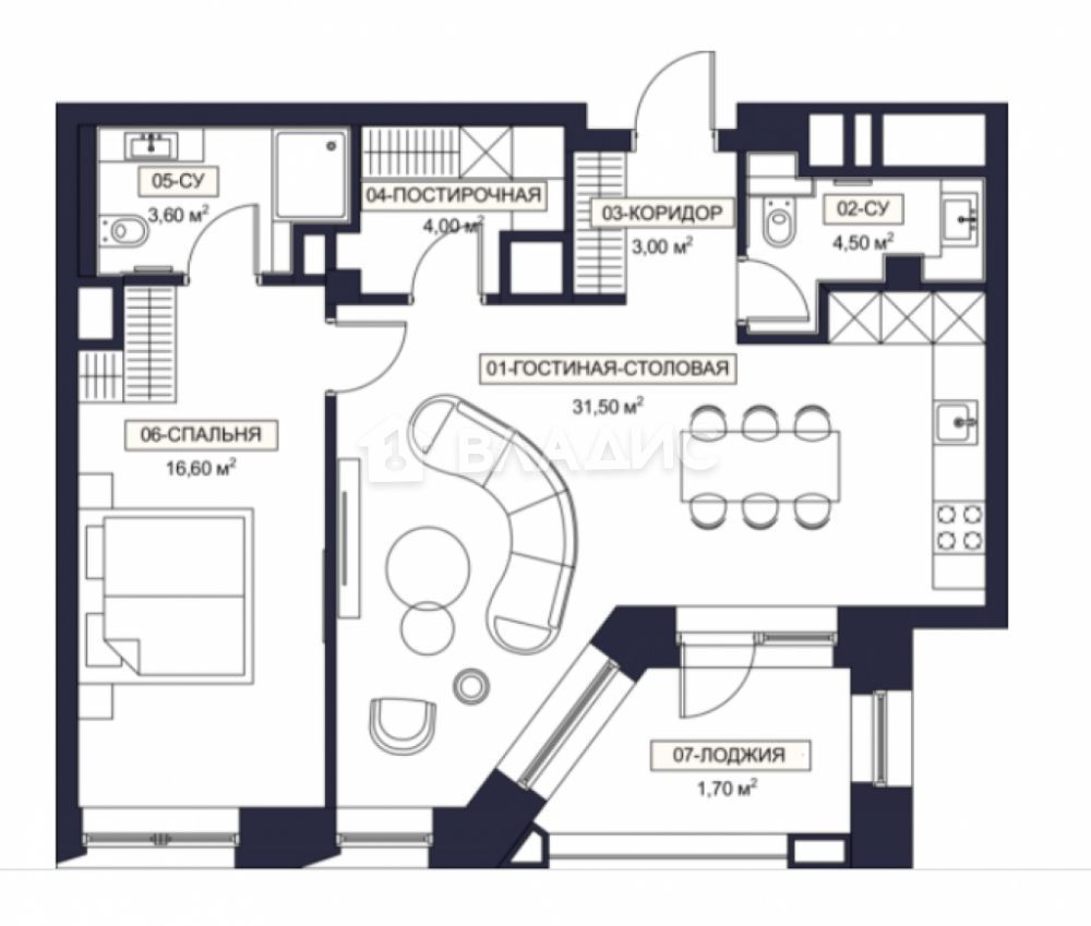 Продажа 2-комнатной новостройки, Москва, Озерковская наб, 6 Продажа 2-комнатной новостройки, Москва, Озерковская наб, 6
