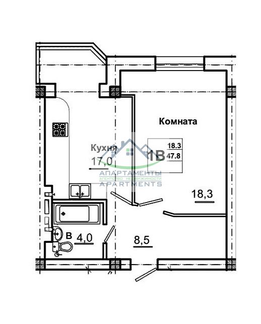 Продажа 1-комнатной квартиры, Пятигорск, Первомайская ул,  132