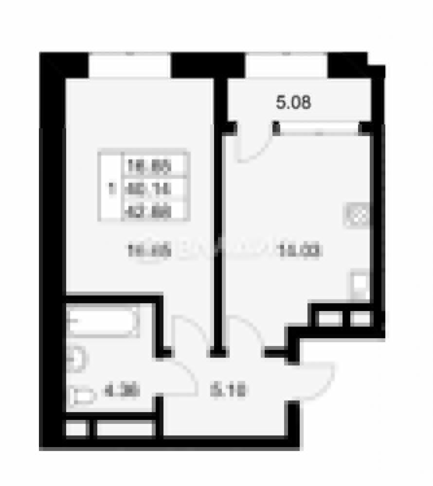 Продажа 1-комнатной новостройки, Москва, Новоалексеевская ул, 16к2 Продажа 1-комнатной новостройки, Москва, Новоалексеевская ул, 16к2