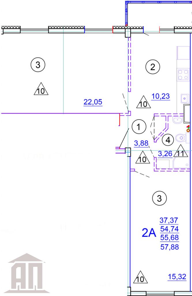 Продажа 2-комнатной квартиры, Тверь, Медовая ул,  9