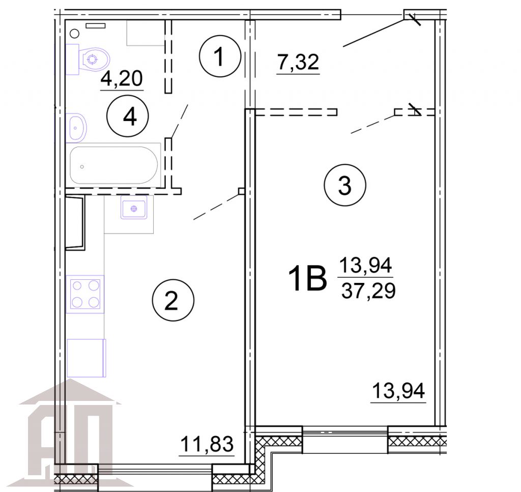 Продажа 1-комнатной квартиры, Тверь, Медовая ул,  9