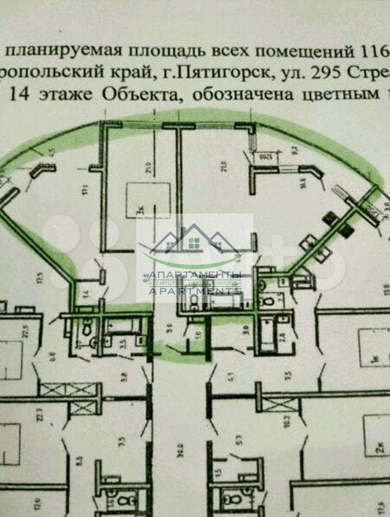 Продажа 3-комнатной квартиры, Пятигорск, 295 Стрелковой Дивизии ул,  1