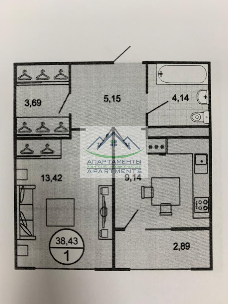 Продажа 1-комнатной квартиры, Пятигорск, Горячеводская ул