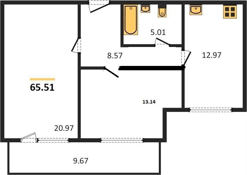 Продажа 2-комнатной новостройки, Владимир, Родионовка ул,  4