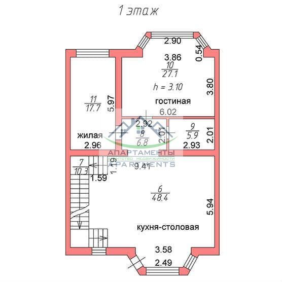 Продажа дома, 350м <sup>2</sup>, 3 сот., Пятигорск, Кучуры ул,  8с