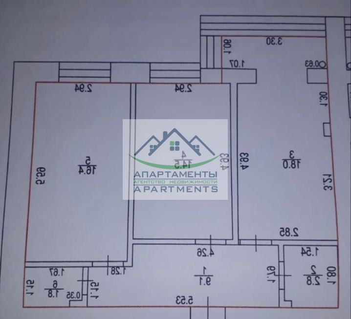 Продажа 2-комнатной квартиры, Пятигорск, Озерная ул,  2ек2