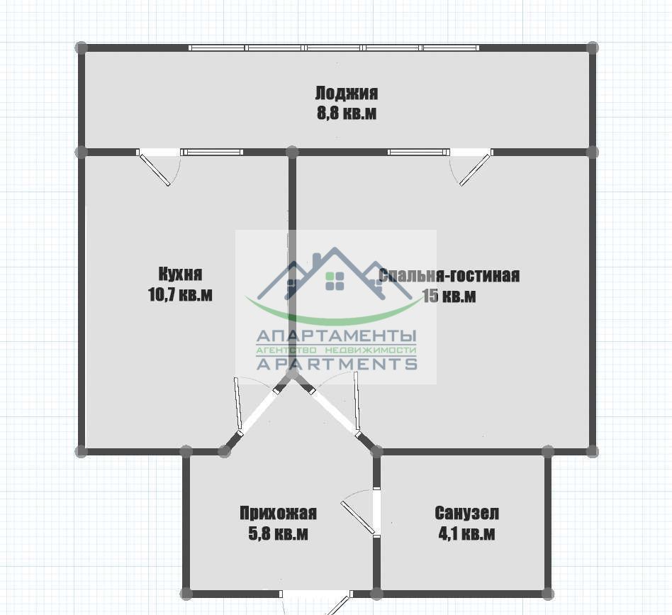 Продажа 1-комнатной квартиры, Пятигорск, Огородная ул,  37а