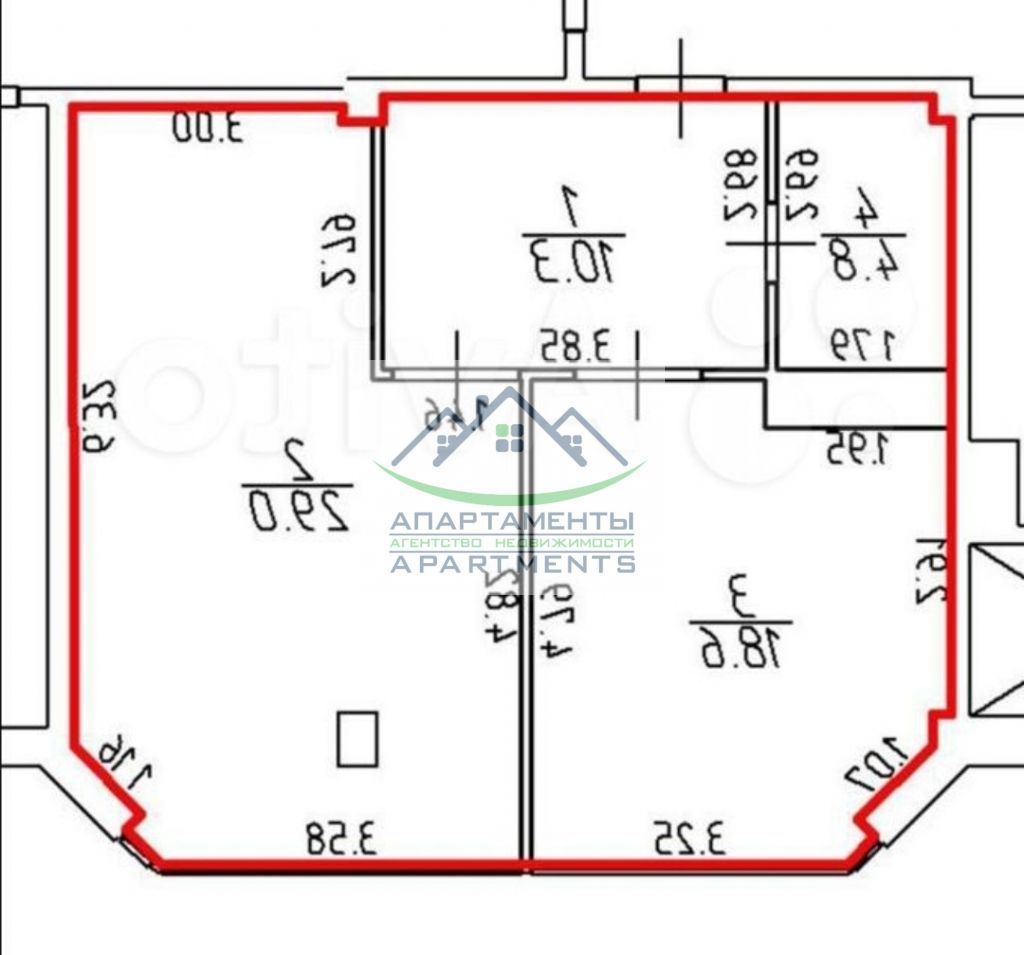 Продажа 2-комнатной квартиры, Пятигорск, Адмиральского ул,  1а