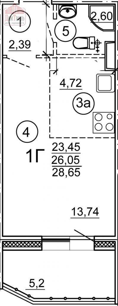 Продажа 1-комнатной квартиры, Тверь, Склизкова ул,  108к2