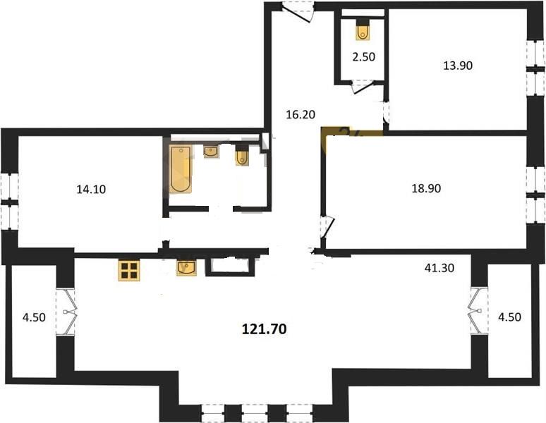 Продажа 4-комнатной новостройки, Владимир, Большая Нижегородская ул,  12