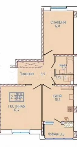 Продажа 2-комнатной квартиры, Ставрополь, Тухачевского ул,  30/8
