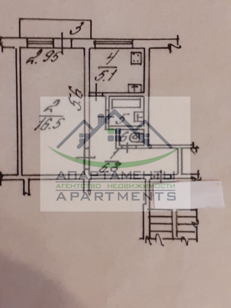 Продажа 1-комнатной квартиры, Ессентуки, Никольская ул,  16