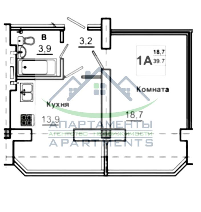 Продажа 1-комнатной квартиры, Пятигорск, Первомайская ул,  132к4
