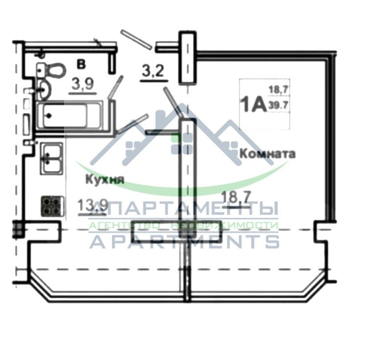 Продажа 1-комнатной квартиры, Пятигорск, Оранжерейная ул,  17к4