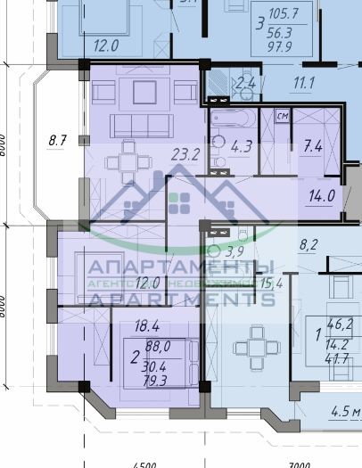 Продажа 2-комнатной квартиры, Пятигорск, Орджоникидзе ул