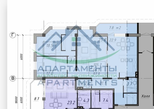 Продажа 3-комнатной квартиры, Пятигорск, Орджоникидзе ул