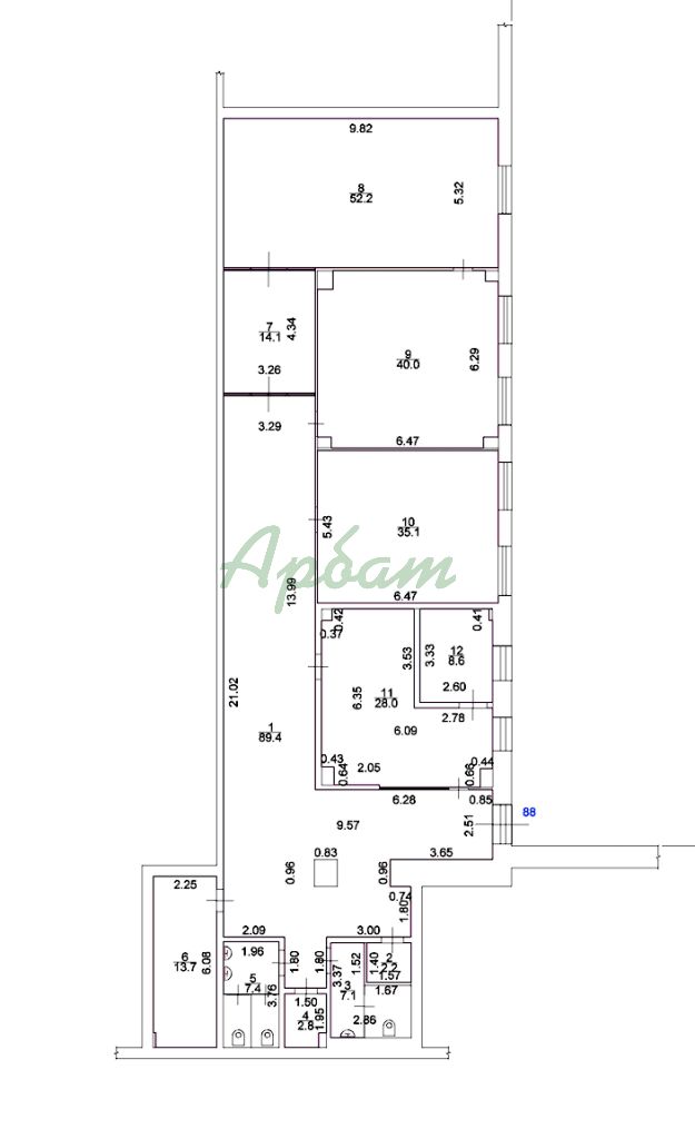 Продажа коммерческой недвижимости, 300м <sup>2</sup>, Тверь, Вагжановский пер,  9