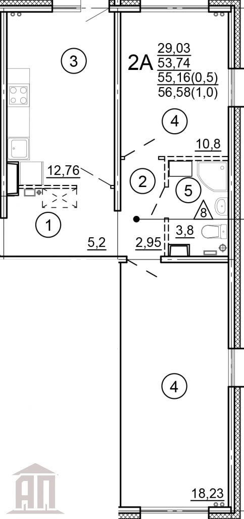 Продажа 2-комнатной квартиры, Тверь, Новочеркасская ул,  48