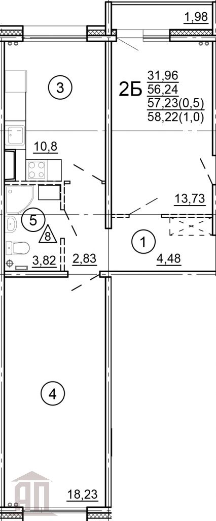 Продажа 2-комнатной квартиры, Тверь, Новочеркасская ул,  49