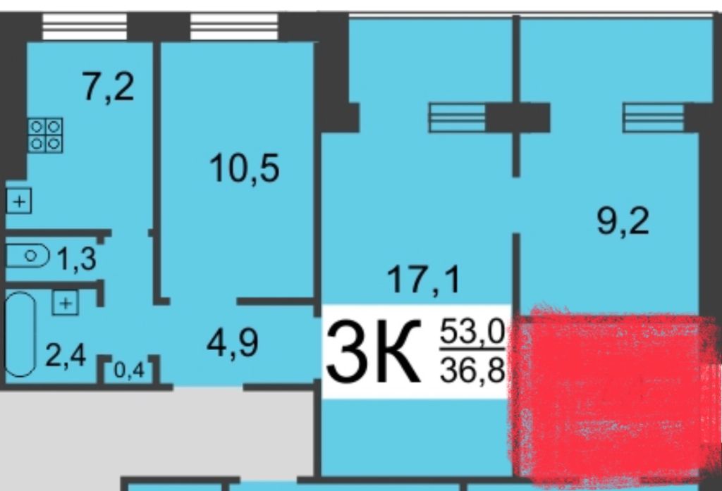 Продажа 3-комнатной квартиры, Нижний Новгород, Южное шоссе,  21