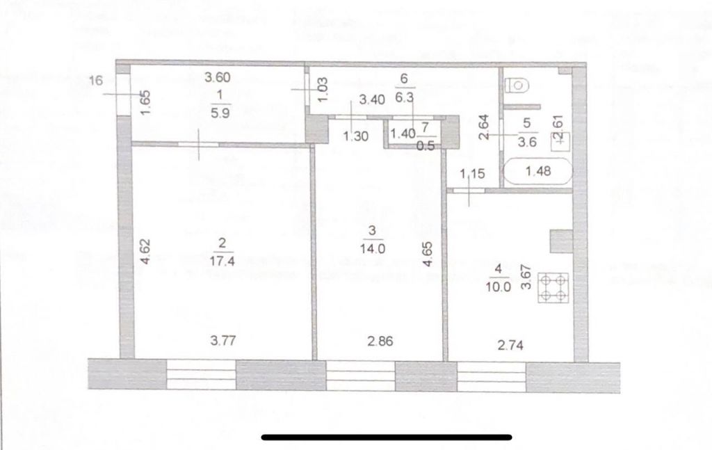 Продажа 2-комнатной квартиры, Нижний Новгород, Героя Советского Союза Поющева ул,  15