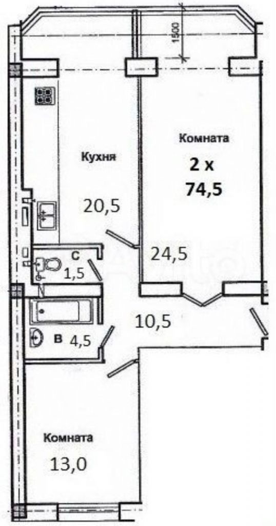 Продажа 2-комнатной квартиры, Пятигорск, Пестова ул