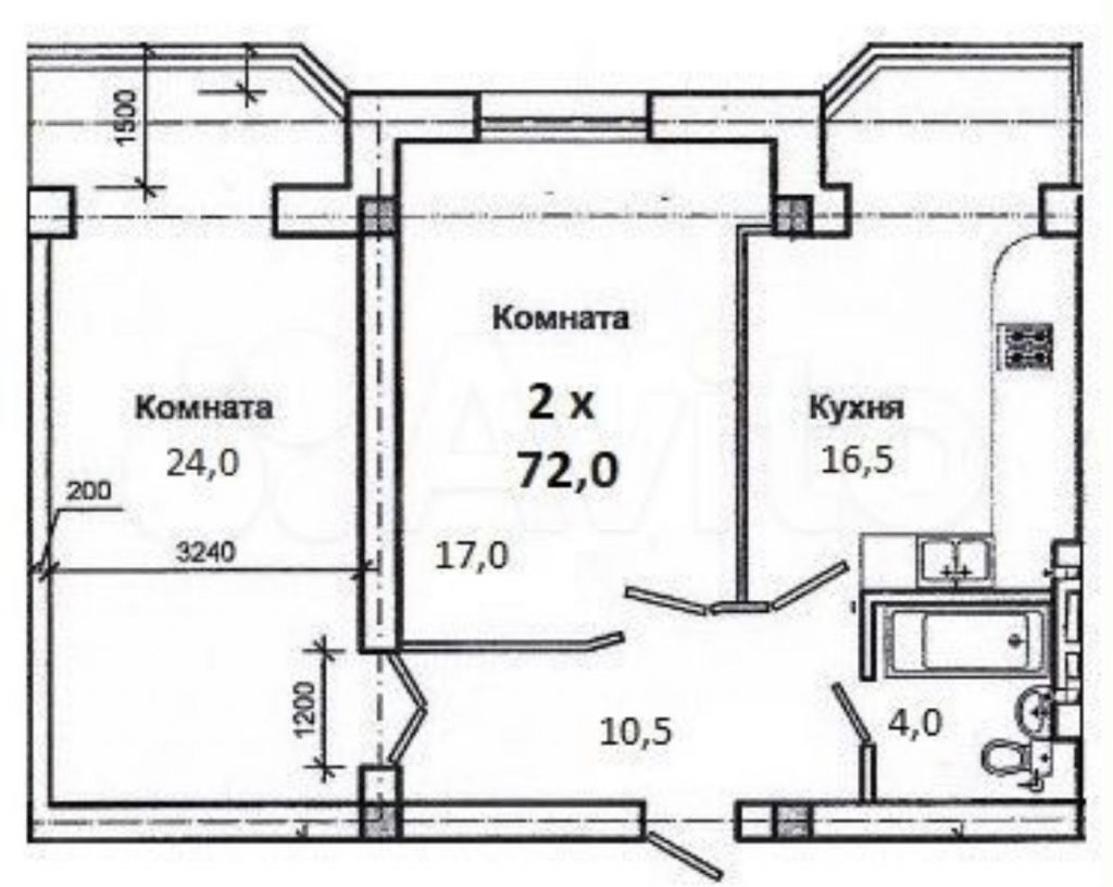 Продажа 2-комнатной квартиры, Пятигорск, Пестова ул