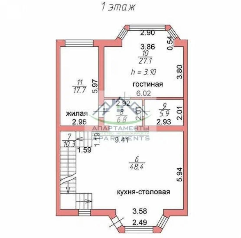 Продажа дома, 340м <sup>2</sup>, 2 сот., Пятигорск, Кучуры ул,  4Р