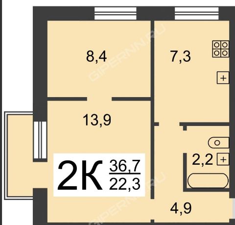 Продажа 2-комнатной квартиры, Нижний Новгород, Веденяпина ул,  2