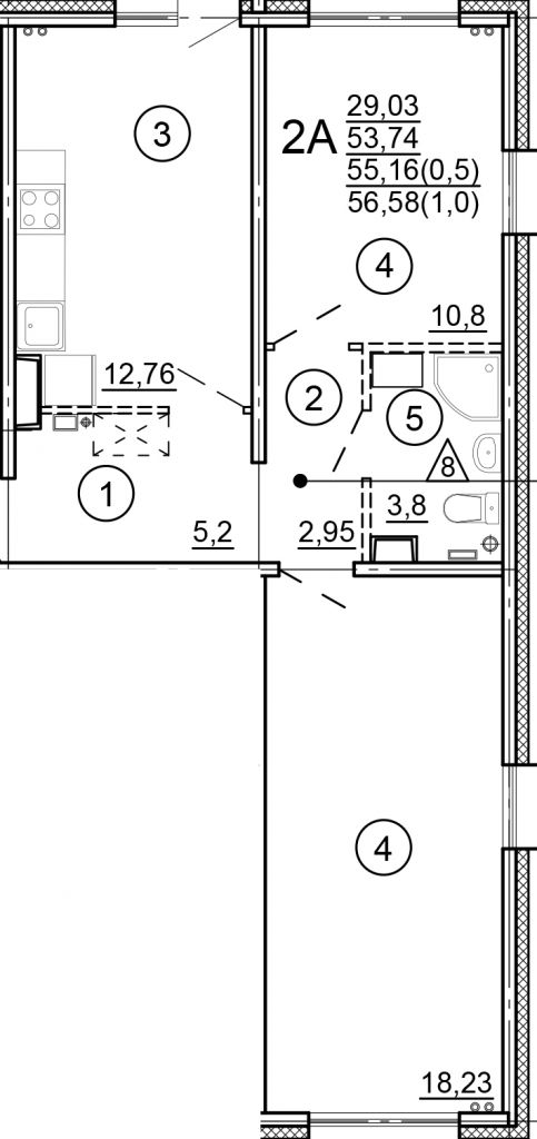 Продажа 2-комнатной квартиры, Тверь, Новочеркасская ул,  48