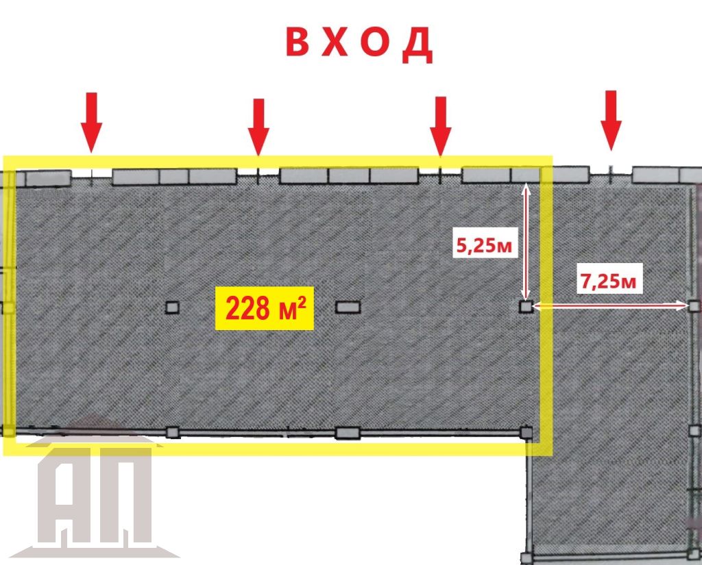 Аренда коммерческой недвижимости, 228м <sup>2</sup>, Тверь, Калинина пр-кт,  17