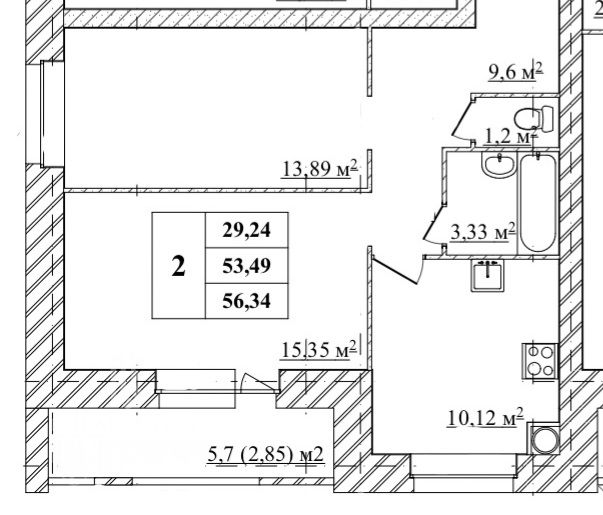 Продажа 2-комнатной квартиры, Ярославль, 2-й брагинский проезд,  18