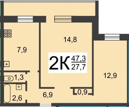 Продажа 2-комнатной квартиры, Нижний Новгород, Чаадаева ул,  33