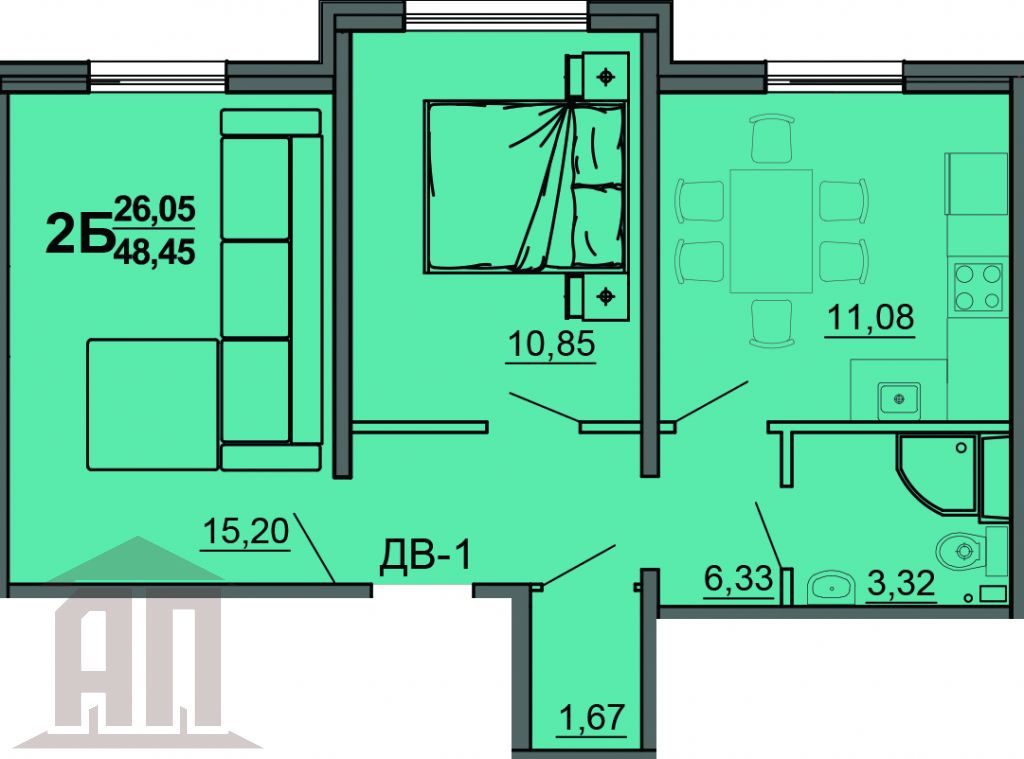 Продажа 2-комнатной квартиры, Тверь, Медовая ул,  9