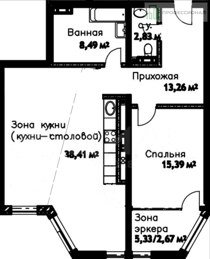 Продажа 2-комнатной квартиры, Ярославль, Приозерная ул,  5