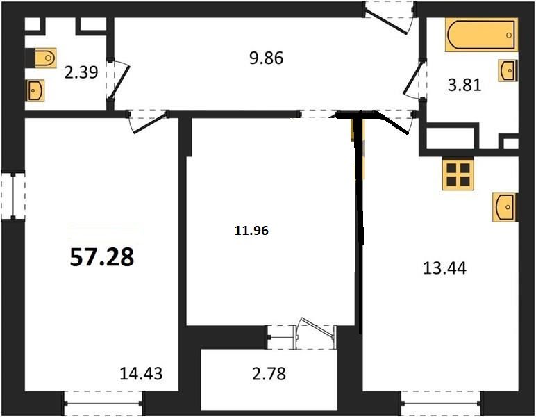 Продажа 2-комнатной новостройки, Владимир, Восточная ул,  6