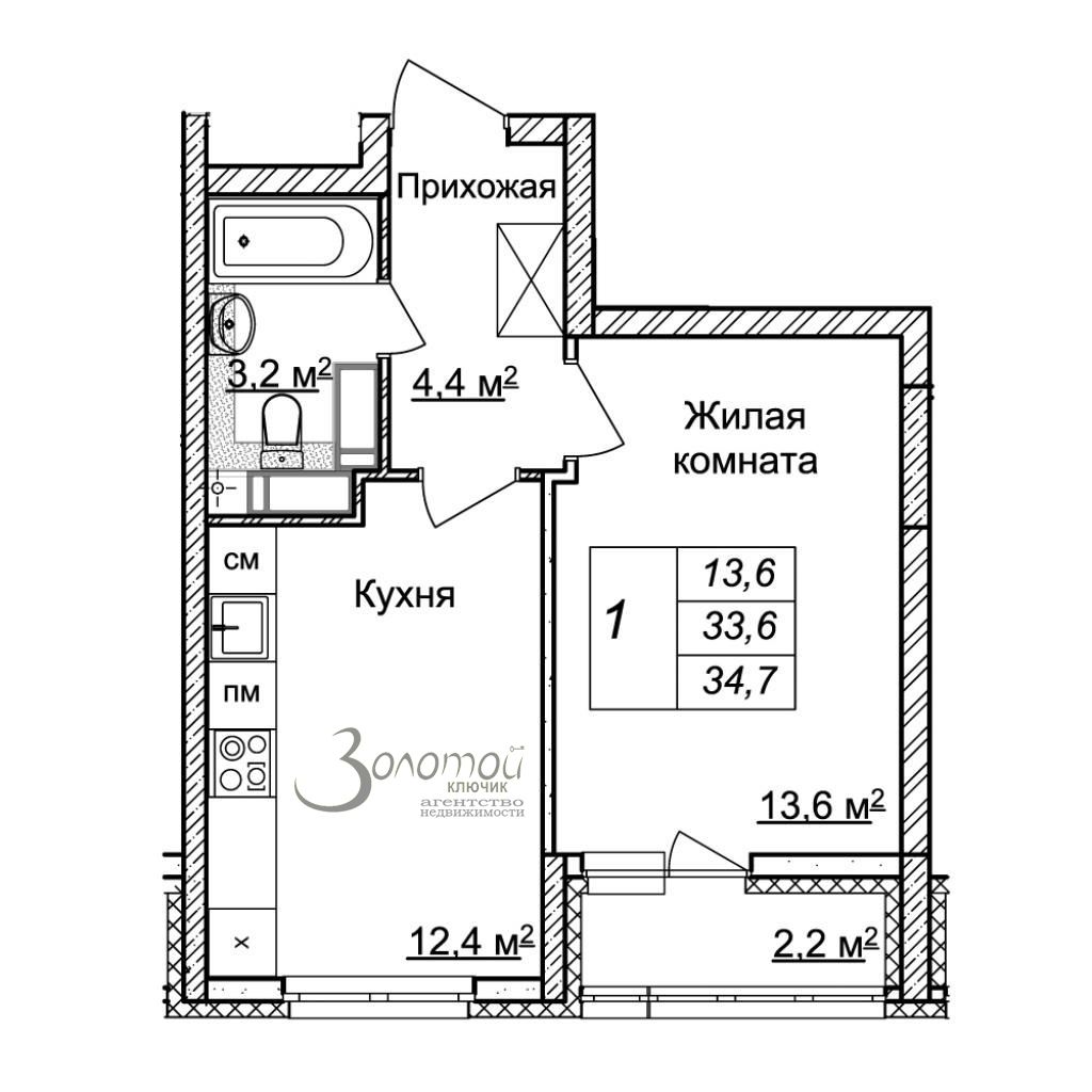 Продажа 1-комнатной новостройки, Нижний Новгород, Героев Донбасса пр-кт