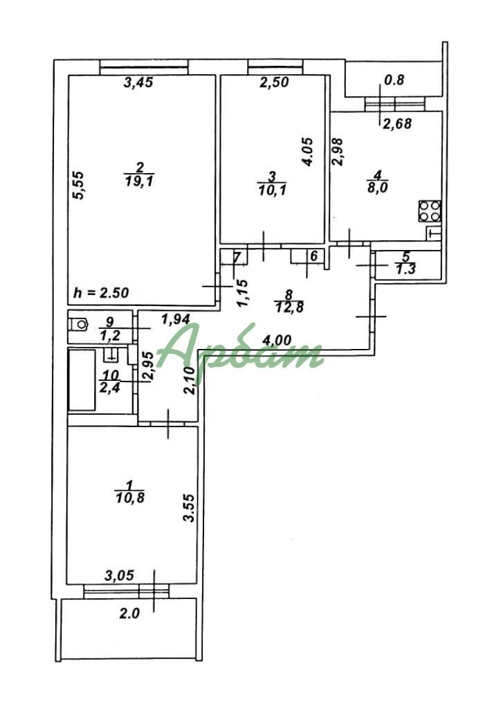 Продажа 3-комнатной квартиры, Тверь, Спортивный пер,  2к2