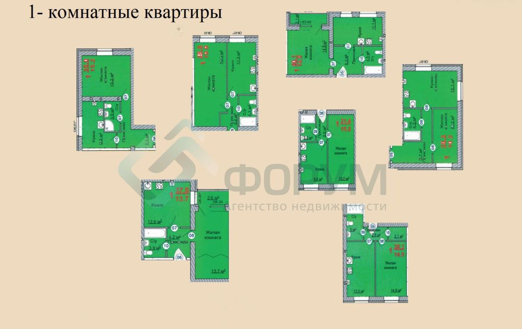 Продажа 3-комнатной новостройки, Бор, Молодежная ул,  4А